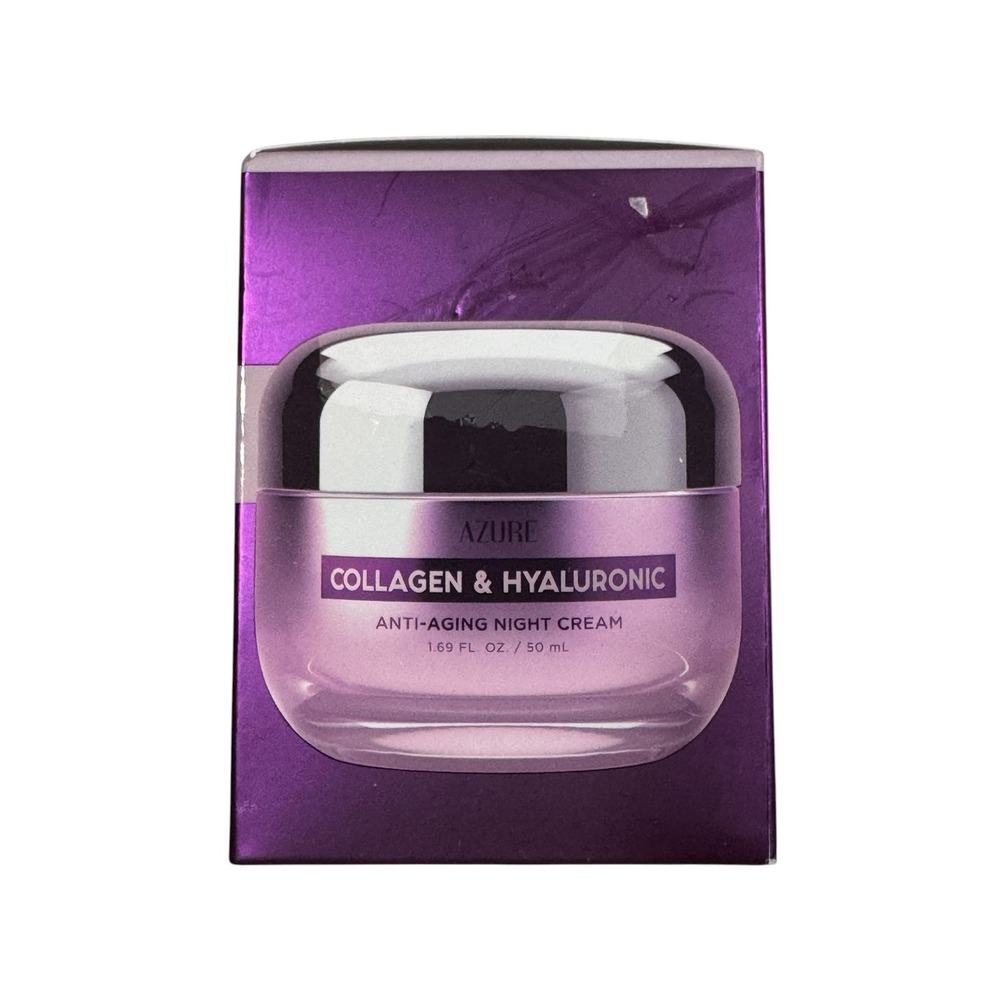 Azure Collagen & Hyaluronic Anti-Aging Night Cream 1.69oz 50ml Made in Korea NEW